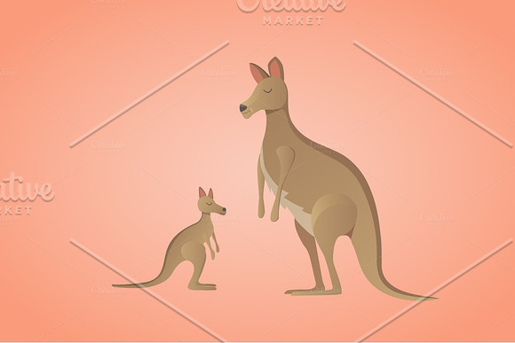 Cartoon Australian Animals in Illustrations - product preview 1