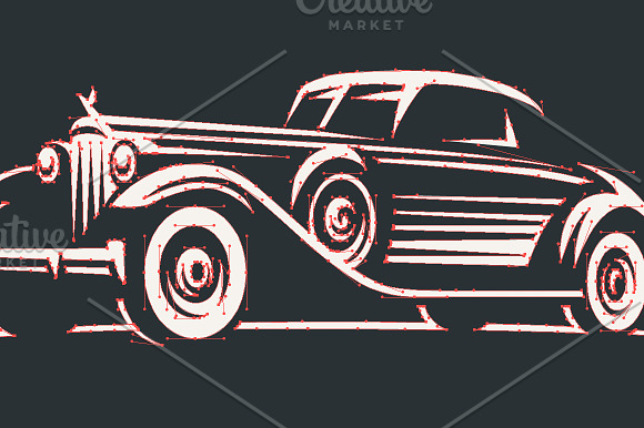 Classic cars in Logo Templates - product preview 4