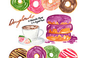 Doughnuts Watercolor