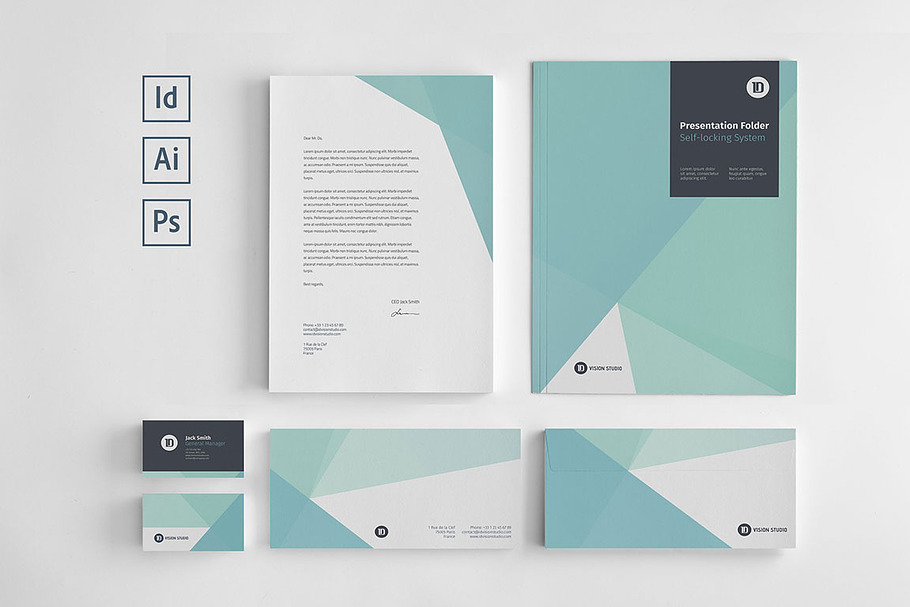Stationery Corporate Identity 005 in Stationery Templates - product preview 8