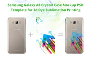 Galaxy A8 3d Crystal Case Mock-up