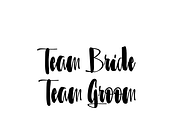 team bride team groom wedding svg