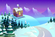 Fairytale Wintertime Game Background