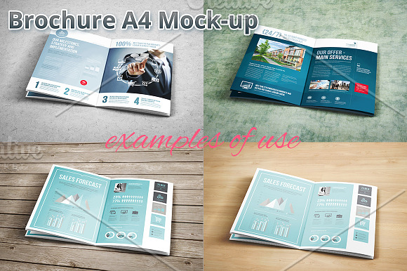 Brochure A4 Mockup in Print Mockups - product preview 1