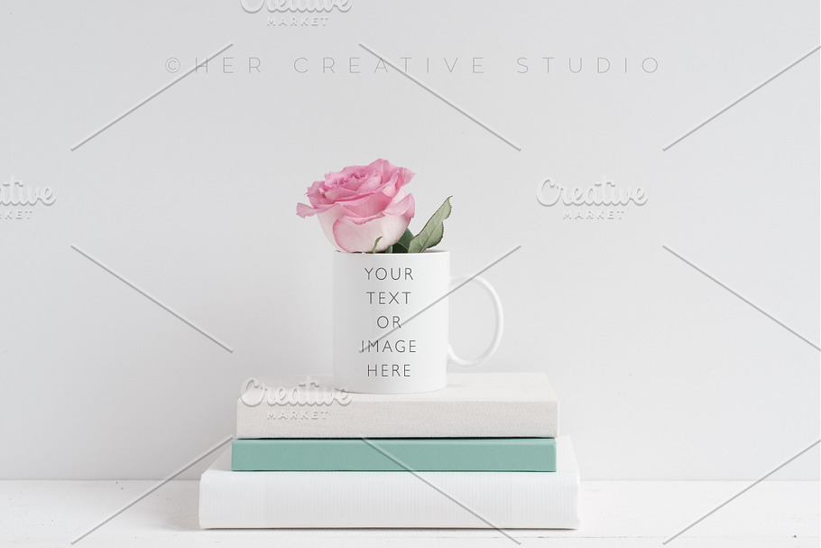 Minimalist white Mug Product mockup in Product Mockups - product preview 8