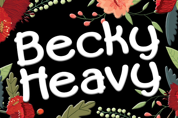 Becky Heavy in Sans-Serif Fonts - product preview 5