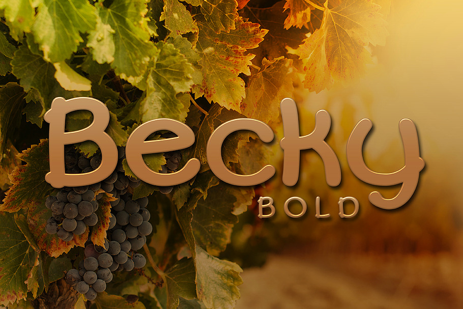 Becky Bold in Sans-Serif Fonts - product preview 8