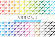 Rainbow Arrows Chevron Digital Paper