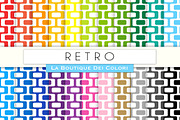 Rainbow Retro Digital Paper