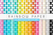 Rainbow Pattern Digital Paper 