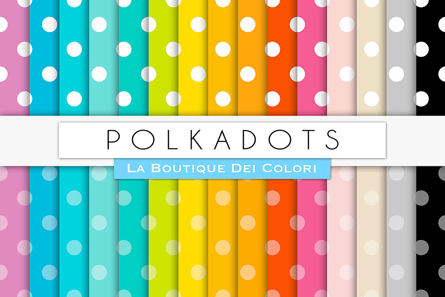 Big Polkadots Digital Paper in Patterns - product preview 8
