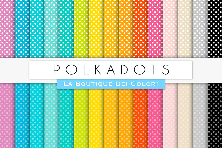 Small Polkadots Digital Paper in Patterns - product preview 8