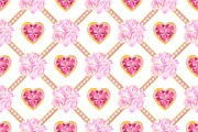 Seamless Patterns with Hearts