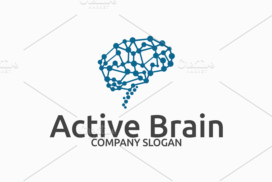 Active Brain Logo in Logo Templates - product preview 8