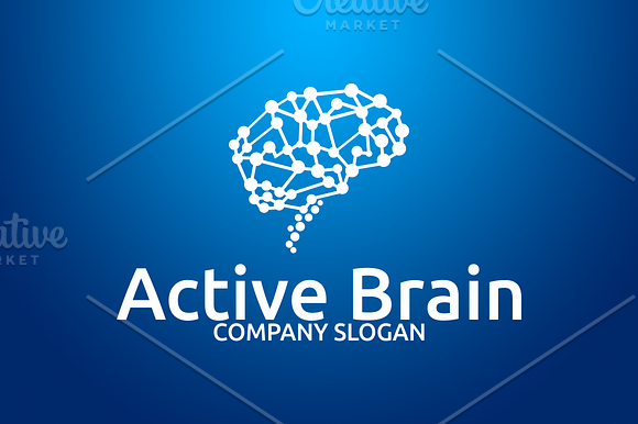 Active Brain Logo in Logo Templates - product preview 1