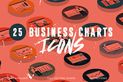25 Business Charts Icons
