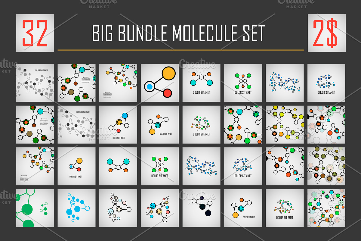 Big bundle molecule set in Patterns - product preview 8