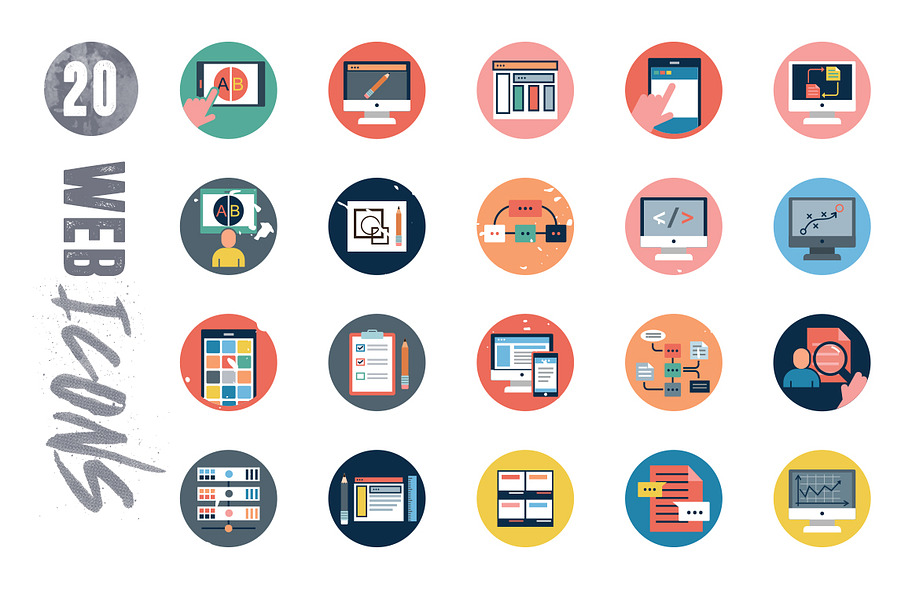 20 Web Application Icons in Icons - product preview 8