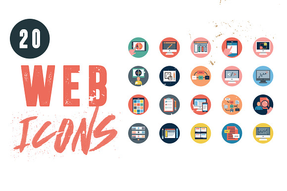 20 Web Application Icons in Icons - product preview 1