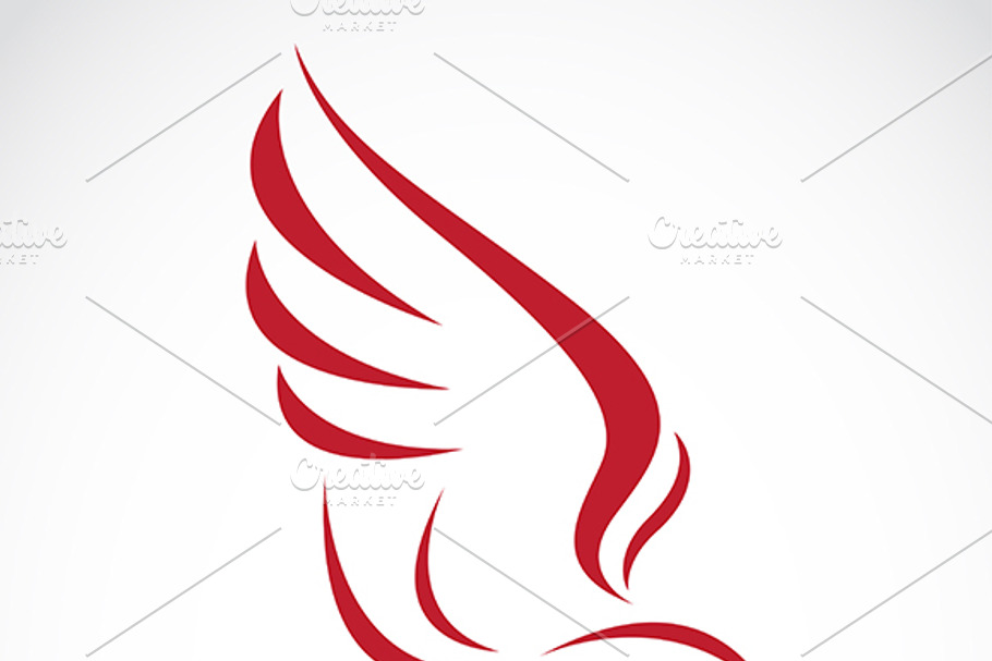 Vector image of an eagle in Graphics - product preview 8
