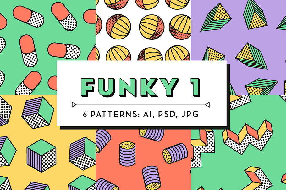 Funky Patterns 1 in Patterns - product preview 8