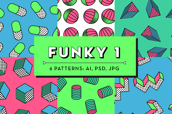 Funky Patterns 1 in Patterns - product preview 2