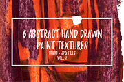 6 Abstract Paint Textures (EPS+JPG)