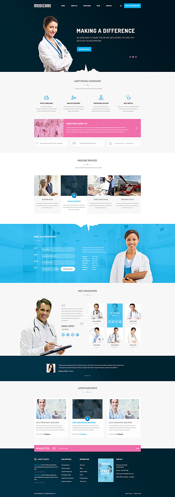 SJ Medicare Joomla Template in Website Templates - product preview 1