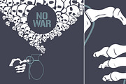 Stop war concept vector illustration