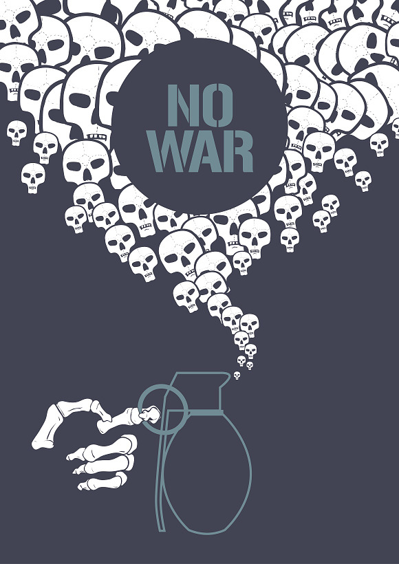 Stop war concept vector illustration in Illustrations - product preview 1