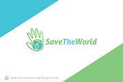 Save The World Logo Template