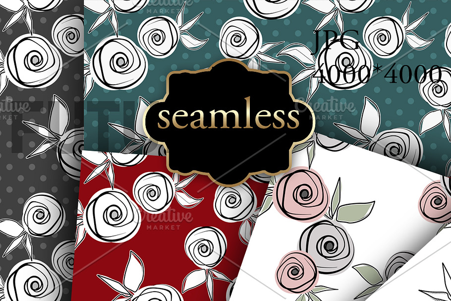 SALE Seamless floral patterns
