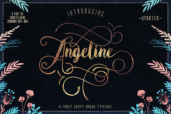 Angeline Font + SWASHES in Script Fonts - product preview 6