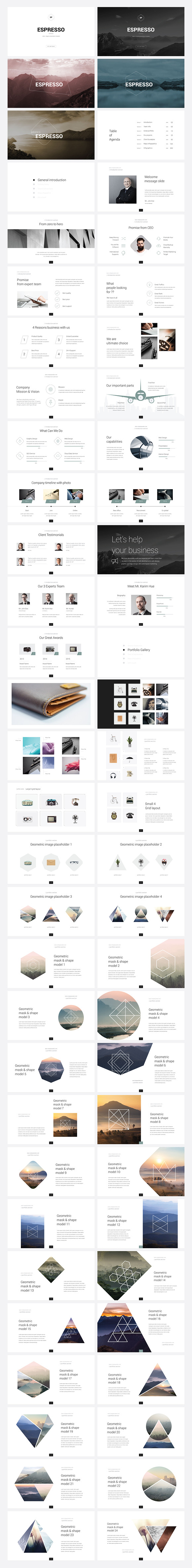 Espresso Minimal KEYNOTE Template in Keynote Templates - product preview 1