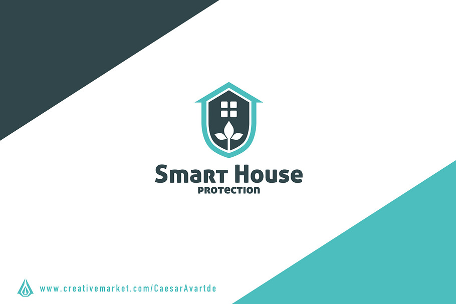 Smart House Logo Template