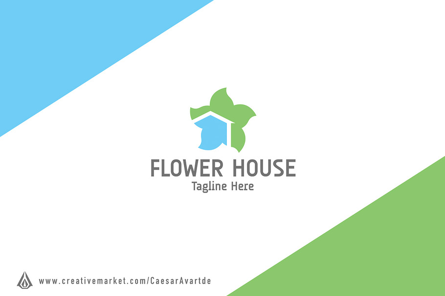 Flower House Logo Template in Logo Templates - product preview 8
