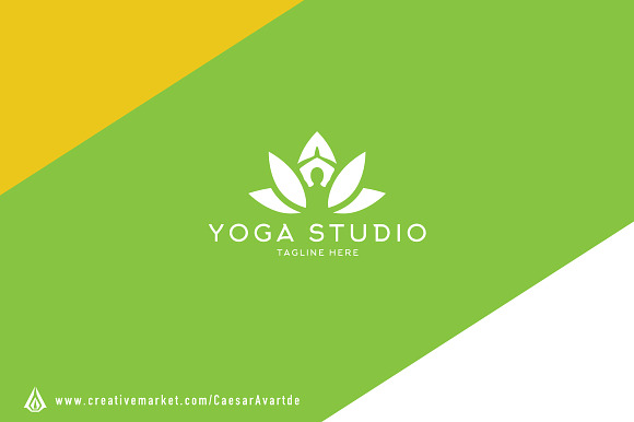 Yoga Studio Logo Template in Logo Templates - product preview 1