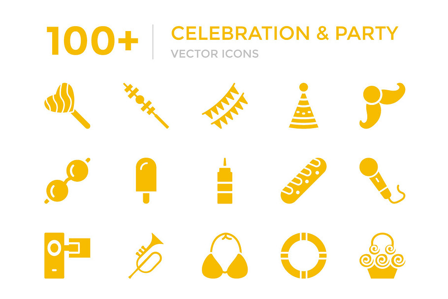 100+ Celebration and Party Icons in Graphics - product preview 8