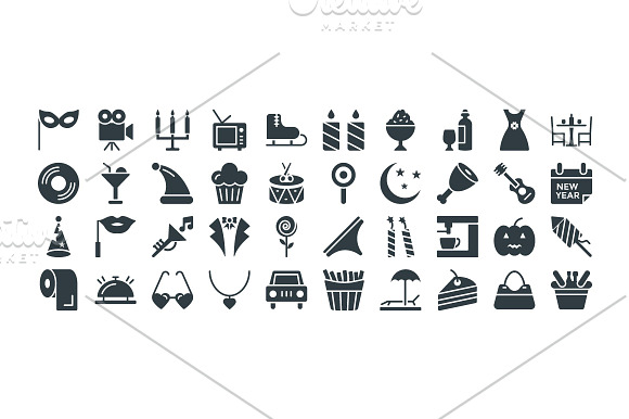100+ Celebration and Party Icons in Graphics - product preview 2