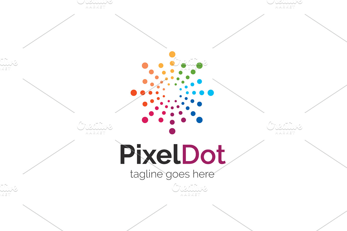 Pixel Dot Logo in Logo Templates - product preview 8