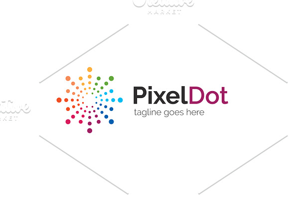 Pixel Dot Logo in Logo Templates - product preview 1