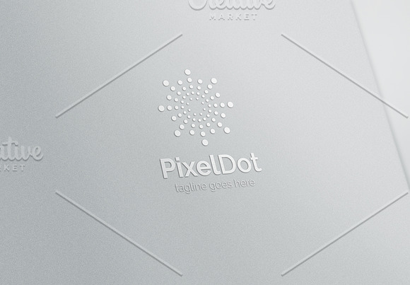 Pixel Dot Logo in Logo Templates - product preview 3