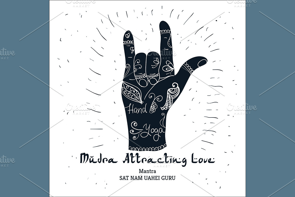 №111 Mudra attracting love  in Illustrations - product preview 8