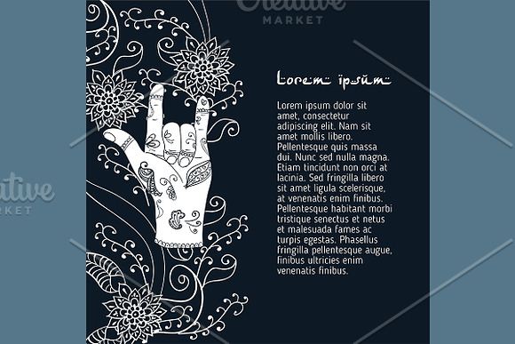 №111 Mudra attracting love  in Illustrations - product preview 1