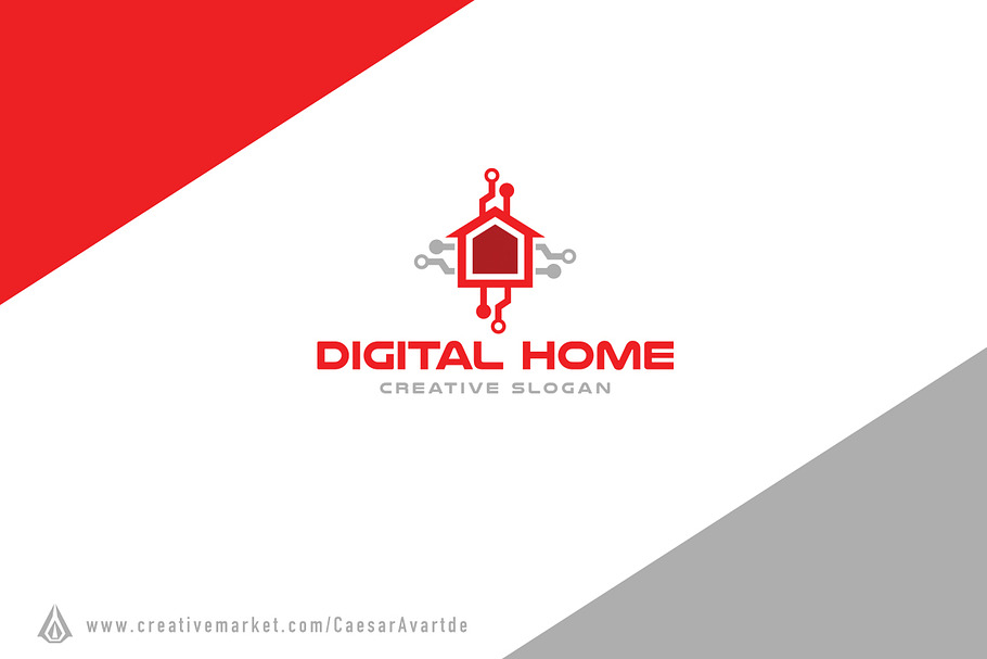 Digital Home Logo Template in Logo Templates - product preview 8