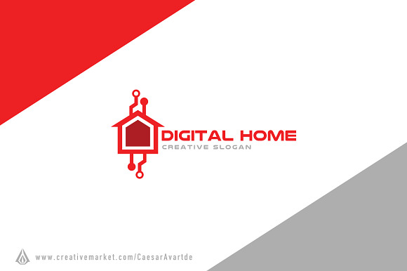 Digital Home Logo Template in Logo Templates - product preview 1