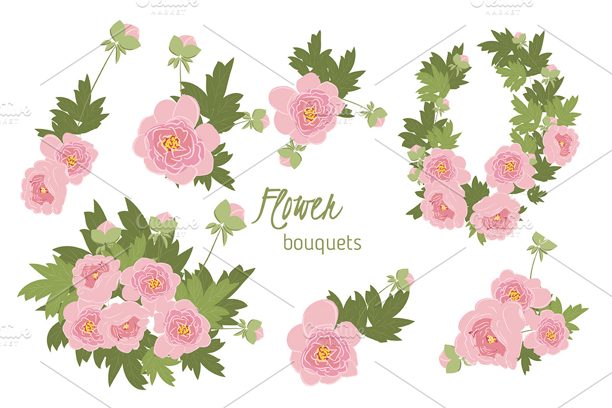 №113 Floral  Peony  in Card Templates - product preview 8