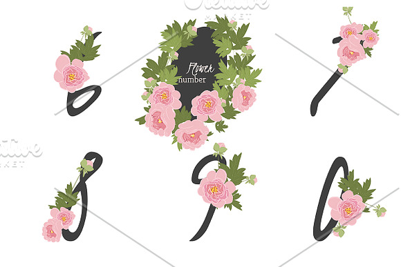 №113 Floral  Peony  in Card Templates - product preview 4