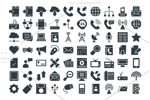 125 Communication Vector Icons in Text Message Icons - product preview 1