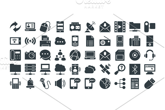 125 Communication Vector Icons in Text Message Icons - product preview 2